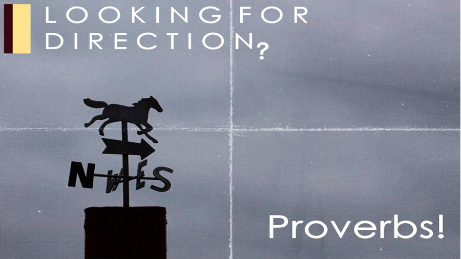 Looking for direction? Proverbs!