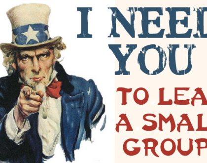 I Need You To Lead A Small Group
